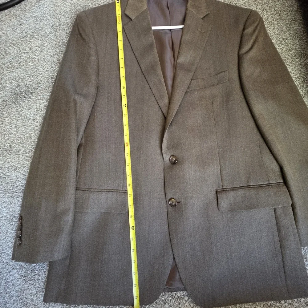 Ralph by Ralph Lauren Men's 42R Wool and Silk Brown Sport Coat Blazer‎ Jacket